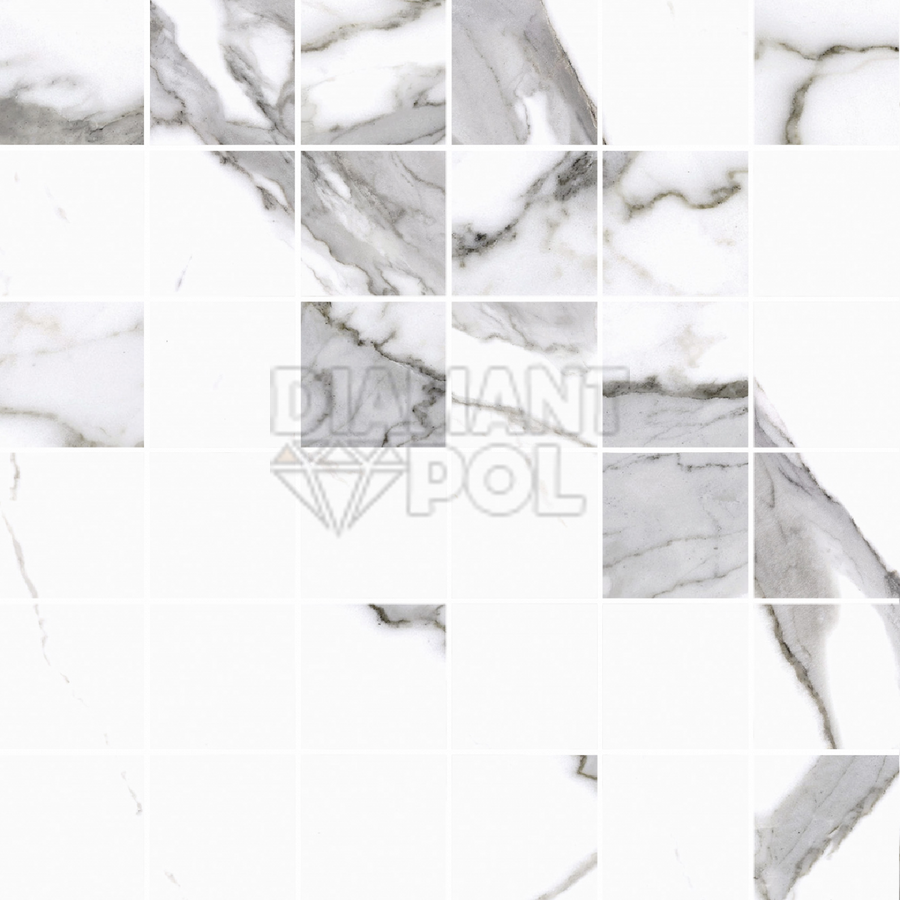 Плитка керамогранитная Mozaika White Calacatta Cerrad 297 x 297 x 8 satyna