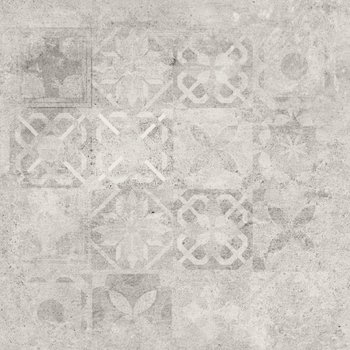 Плитка керамогранітна White Dekor Patchwork Softcement Cerrad 597 x 597 x 8 полір.