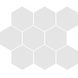 Плитка керамогранитная Mozaika Heksagon White Cambia Cerrad 334 x 275.3 x 8 Lap.