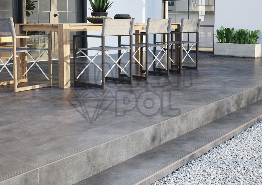 Ступени из керамогранита Steel Batista Cerrad 1197 x 297 x 8.5 39431 фото, характеристики, купить