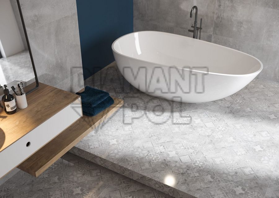 Плитка керамогранітна Silver Dekor Patchwork Softcement Cerrad 597 x 597 x 8 39937 фото, характеристики, купити